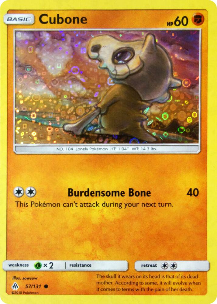 Cubone - 57/131 (General Mills Promo) card image