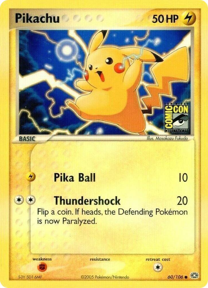 Pikachu - 60/106 (SDCC 2005) card image