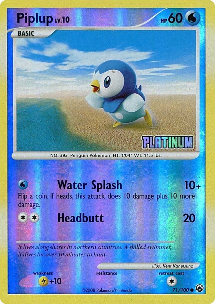 Piplup - 71/100 [Platinum] card image
