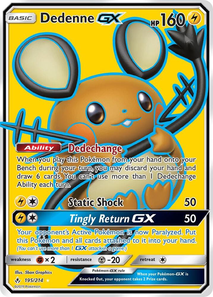 Dedenne GX (Full Art) card image