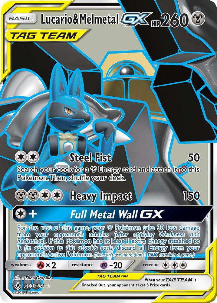 Lucario & Melmetal GX (Full Art) card image