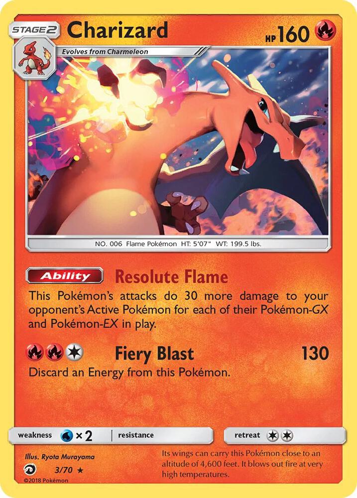 Charizard - 3/70 (Let's Play, Eevee!) card image