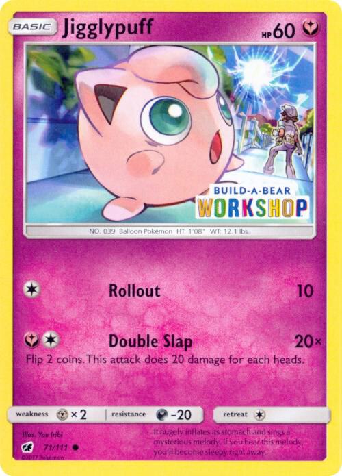 Jigglypuff - 71/111 (Build-A-Bear Workshop Exclusive) card image