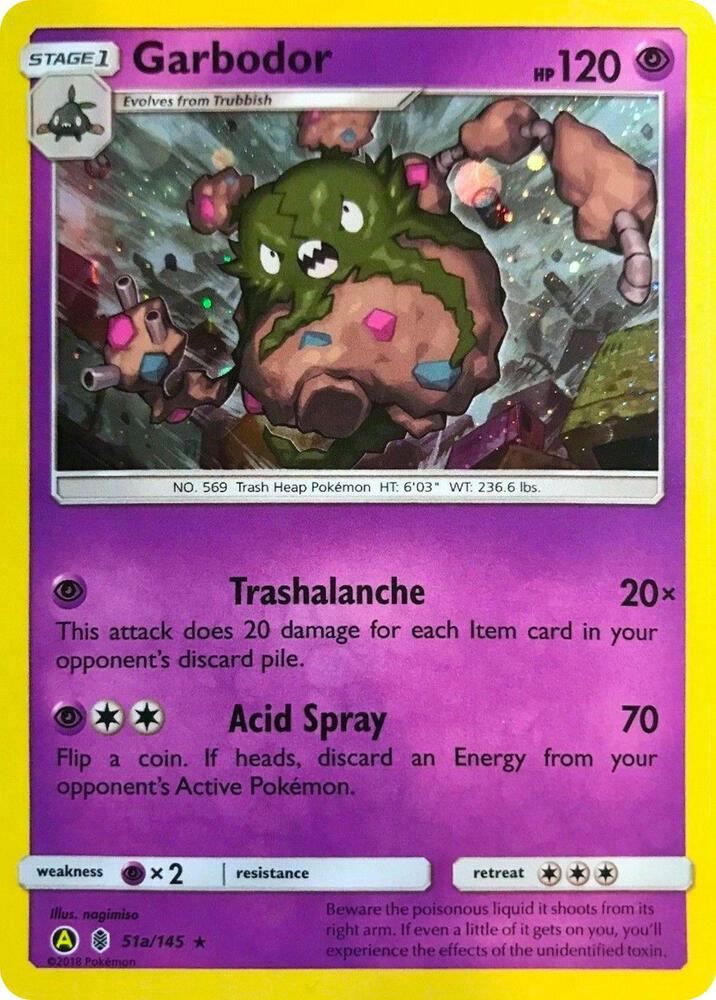 Garbodor - 51a/145 (Cosmos Holo) card image