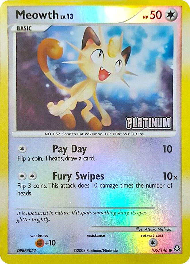 Meowth - 106/146 [Platinum] card image