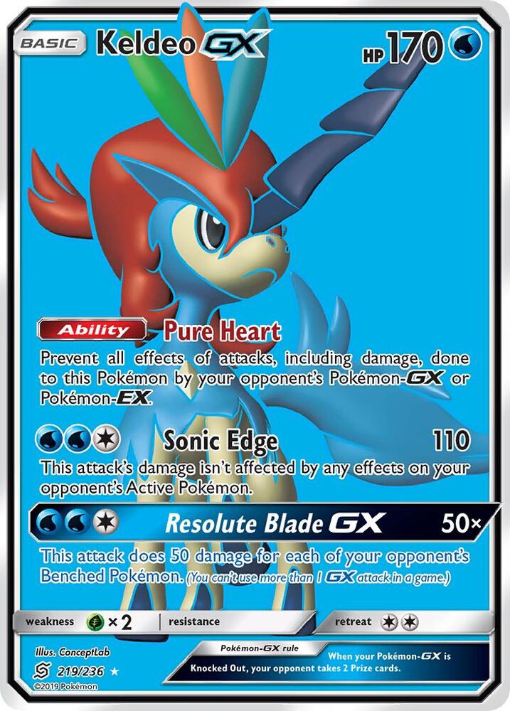 Keldeo GX (Full Art) card image