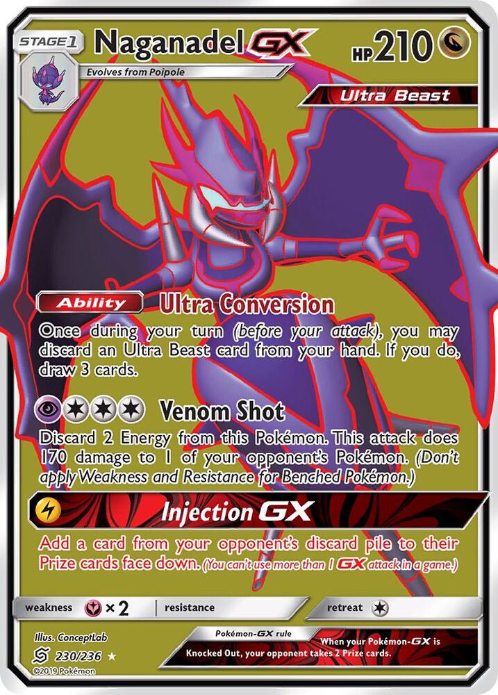 Naganadel GX (Full Art) card image