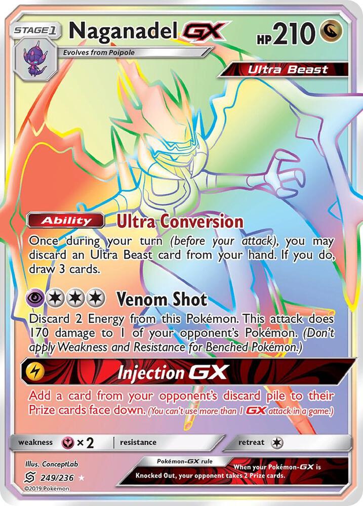 Naganadel GX (Secret) card image