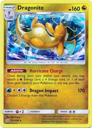 Dragonite - 151/236 (Cracked Ice Holo) card image