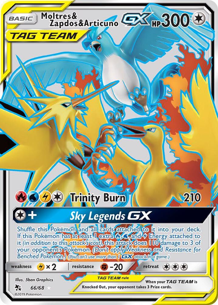 Moltres & Zapdos & Articuno GX (Full Art) card image