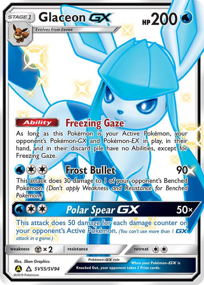 Glaceon GX card image