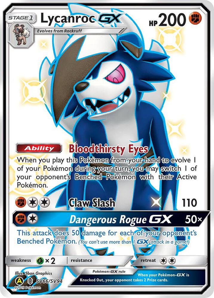 Lycanroc GX (SV66) card image