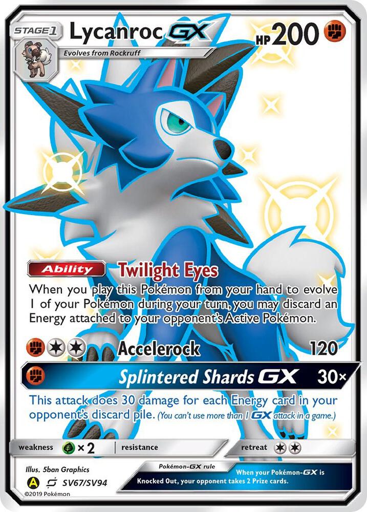 Lycanroc GX (SV67) card image