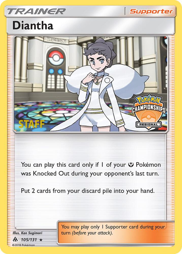 Diantha - 105/131 (Regional Championships) [Staff] card image
