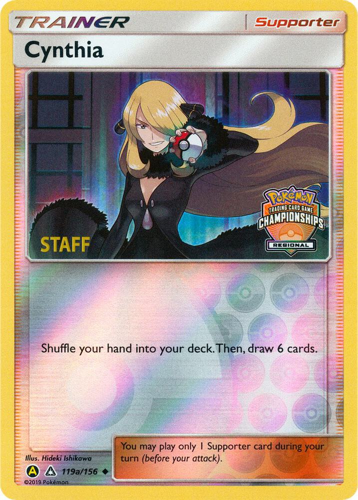 Cynthia - 119a/156 (Regional Championships) [Staff] card image
