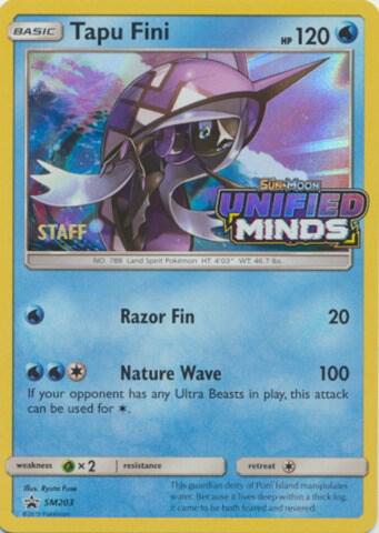 Tapu Fini - SM203 (Prerelease) [Staff] card image