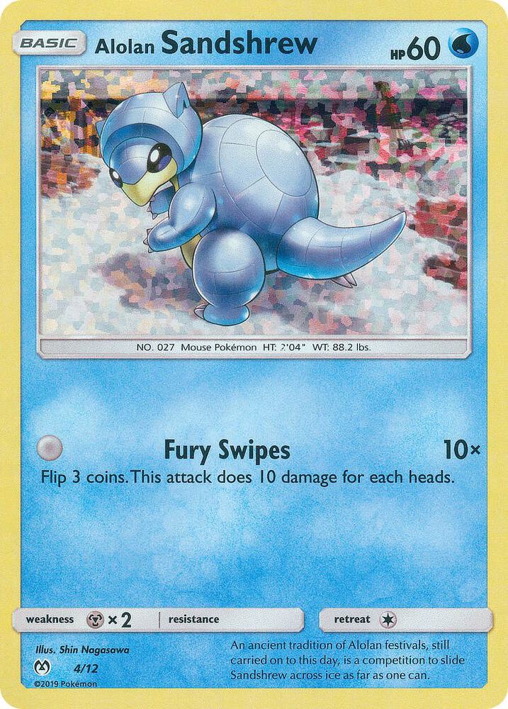 Alolan Sandshrew - 4/12 card image