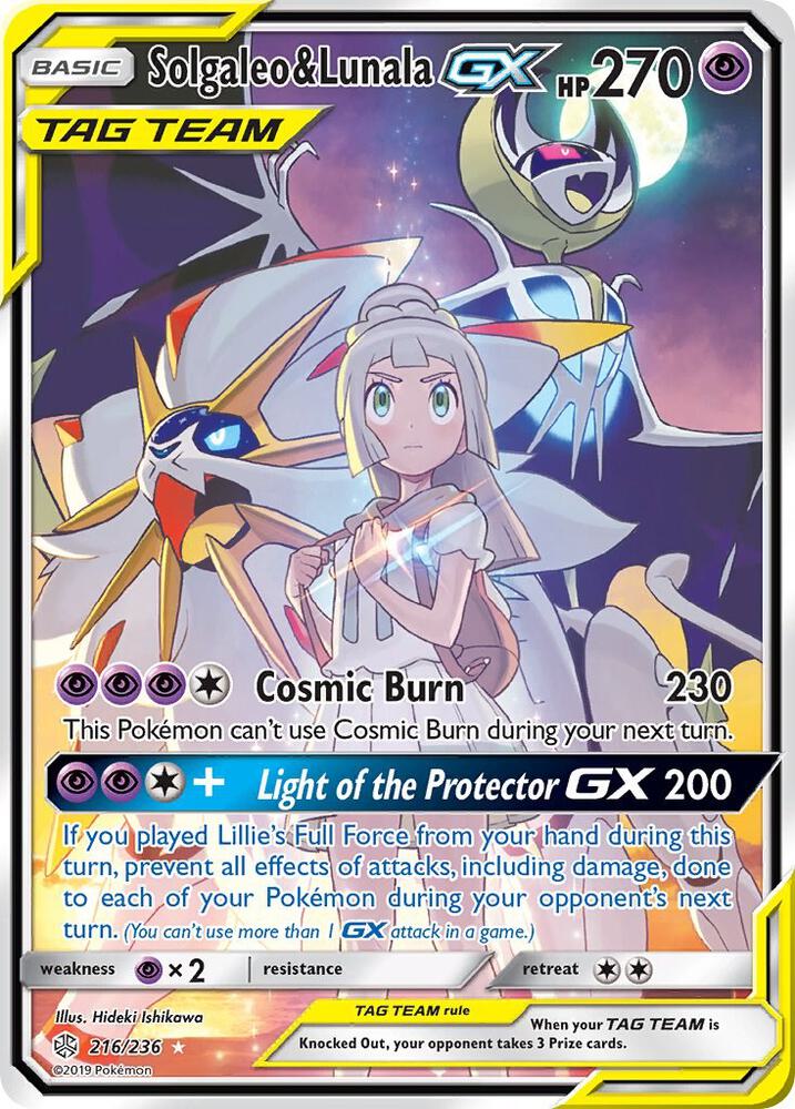 Solgaleo & Lunala GX (Full Art) card image