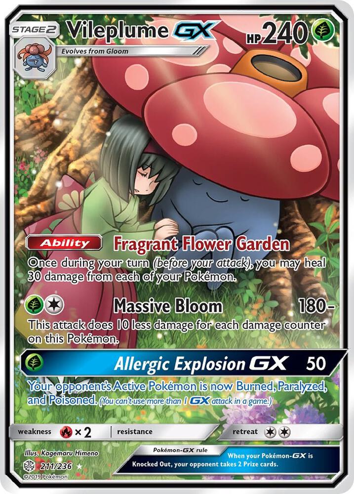 Vileplume GX (Full Art) card image