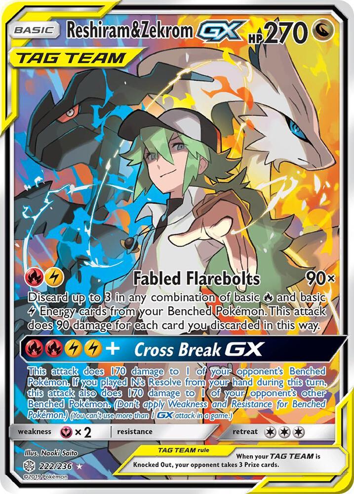 Reshiram & Zekrom GX (Full Art) card image