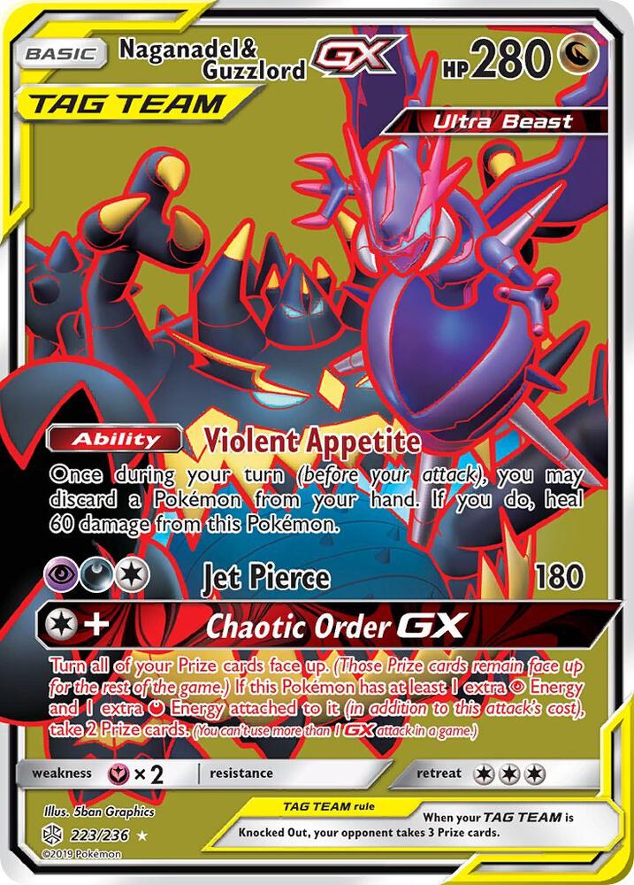 Naganadel & Guzzlord GX (Full Art) card image