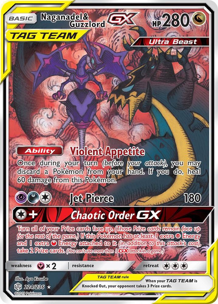 Naganadel & Guzzlord GX (Alternate Full Art) card image