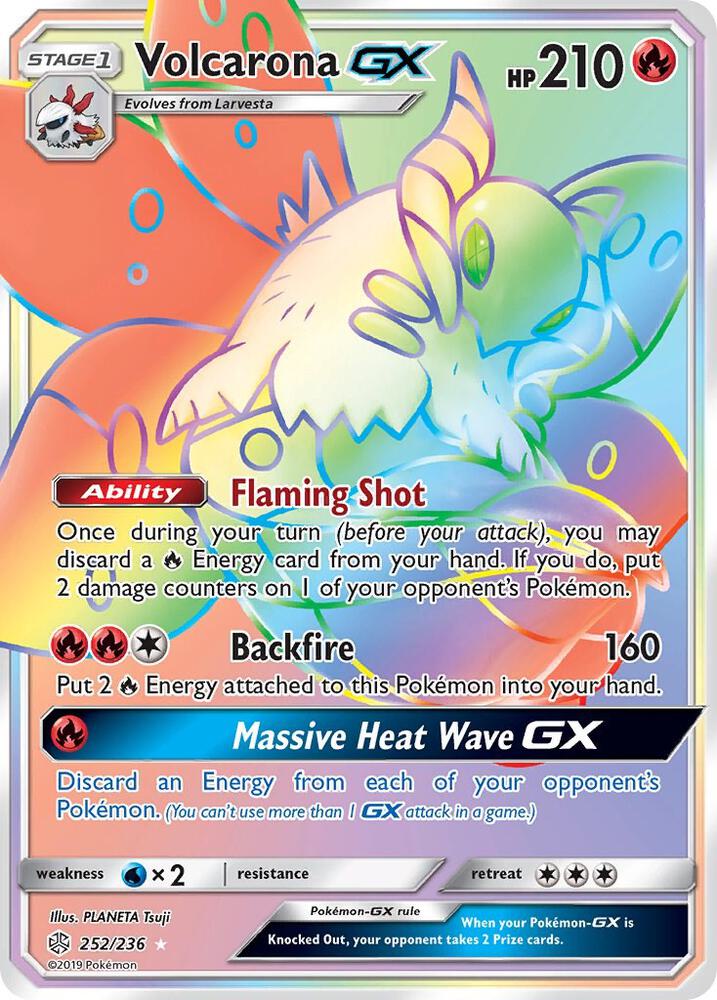 Volcarona GX (Secret) card image