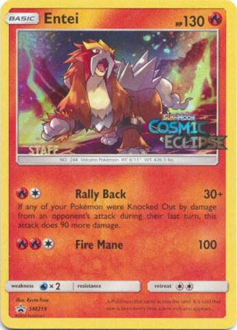 Entei - SM219 (Prerelease) [Staff] card image