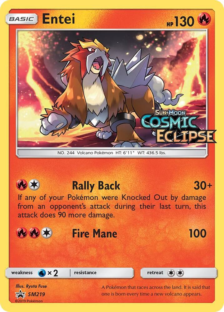 Entei - SM219 (Prerelease) card image