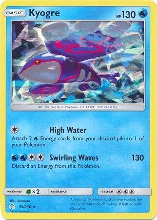 Kyogre - 53/236 (Cracked Ice Holo) card image