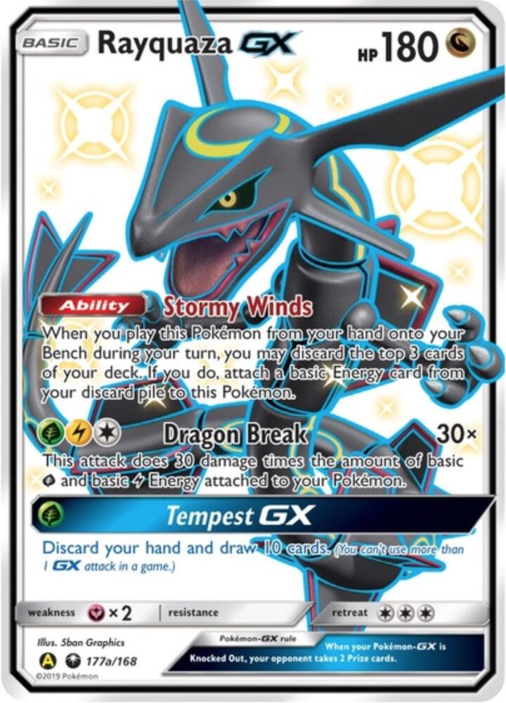 Rayquaza GX - 177a/168 card image