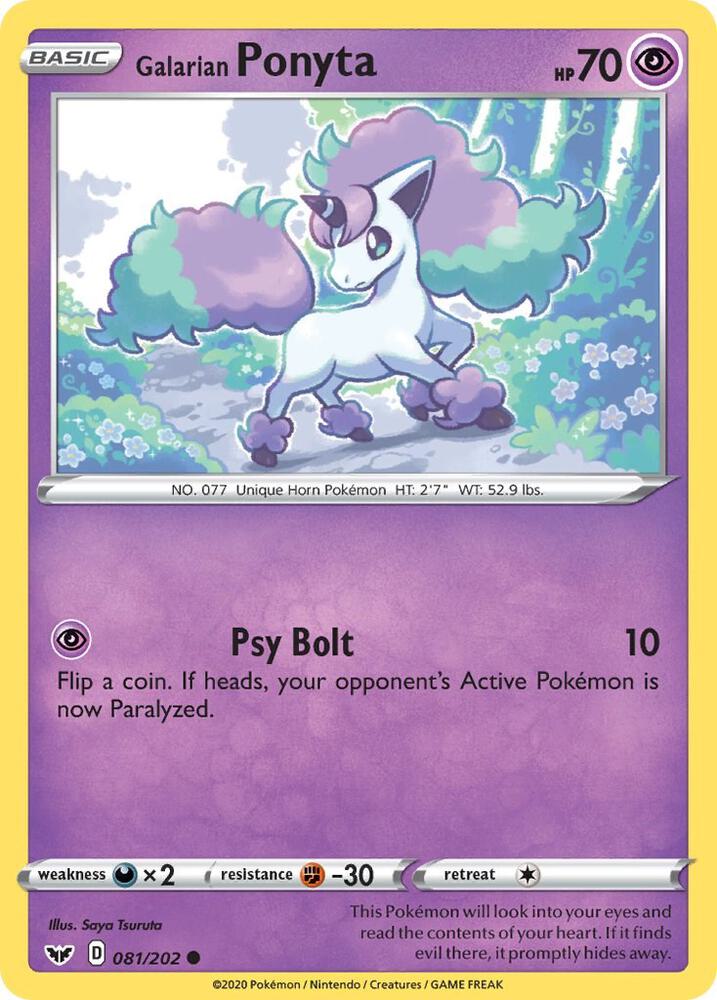 Galarian Ponyta card image