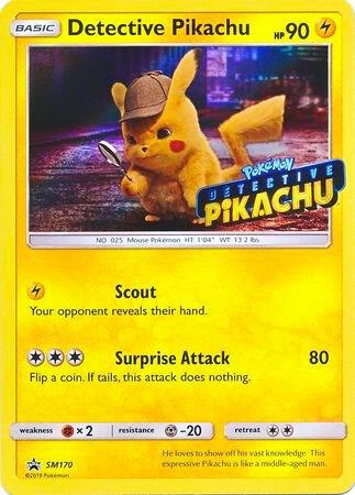 Detective Pikachu - SM170 (Stamped) card image