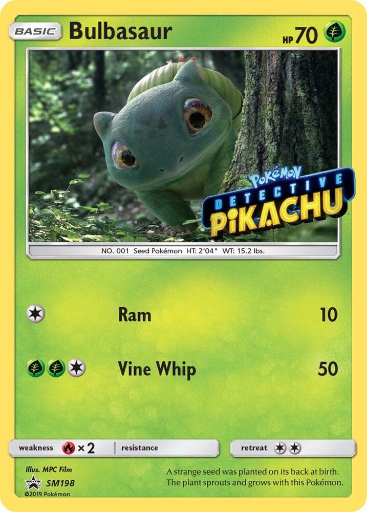 Bulbasaur - SM198 (Detective Pikachu Stamped) card image