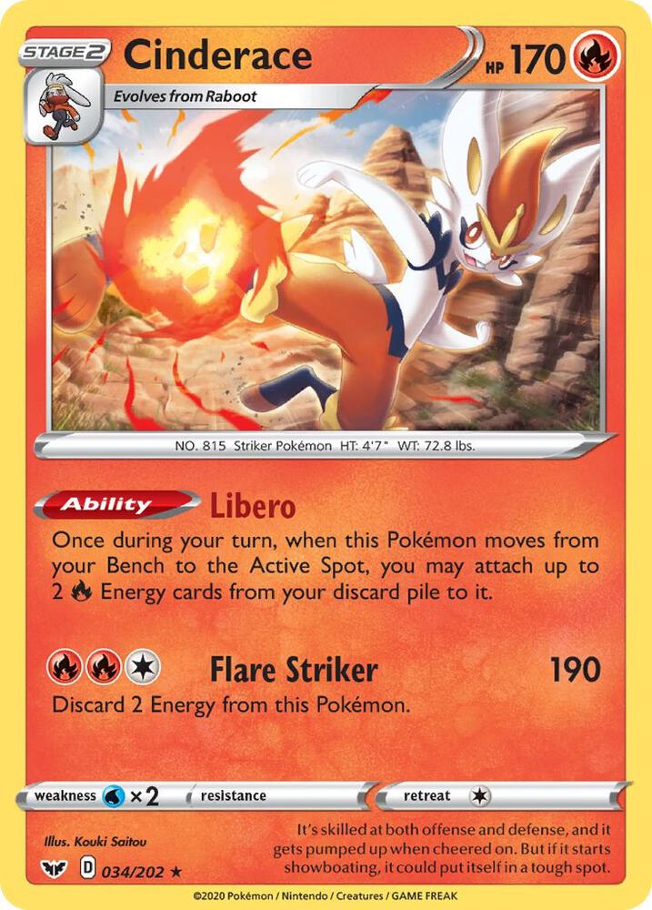Cinderace (034) card image