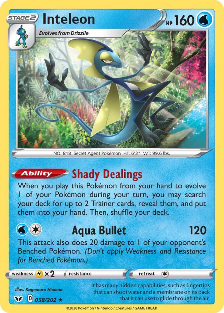 Inteleon (058) card image
