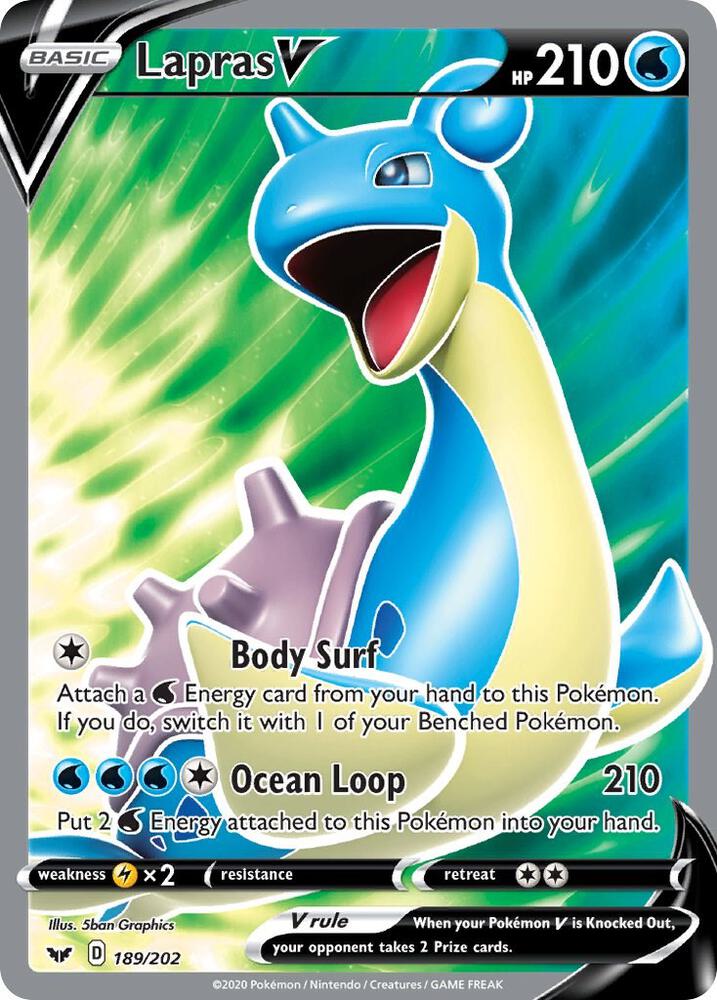 Lapras V (Full Art) card image