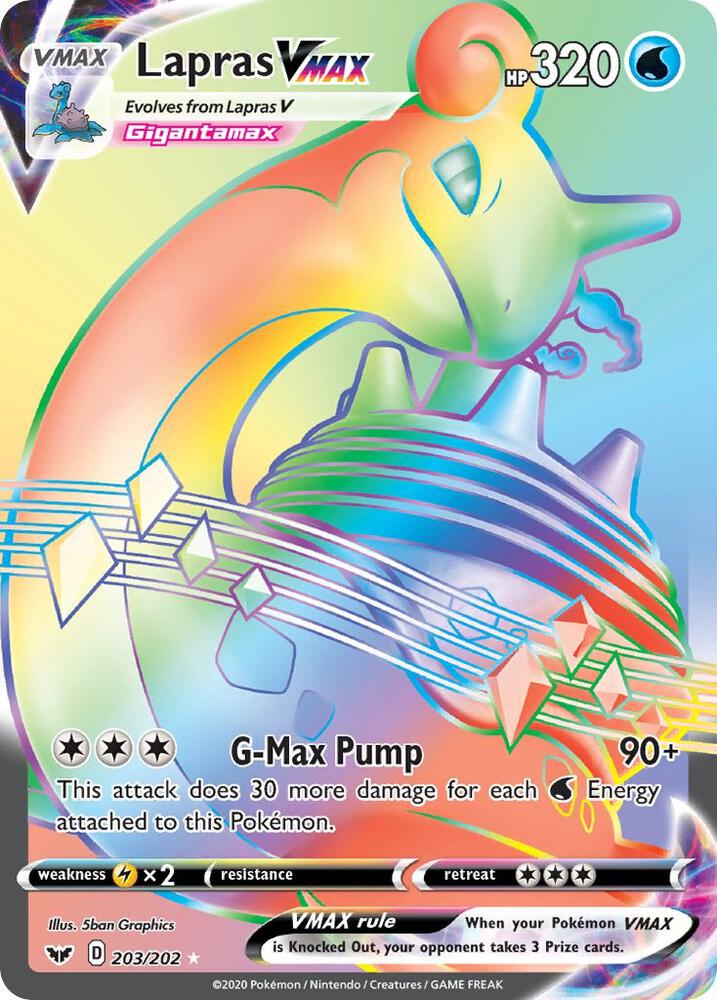Lapras VMAX (Secret) card image