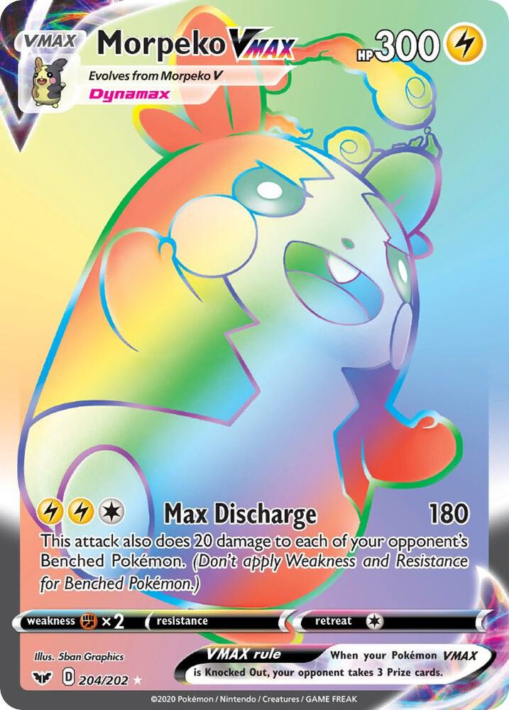 Morpeko VMAX (Secret) card image