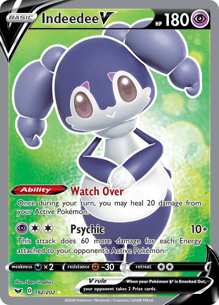 Indeedee V (Full Art) card image