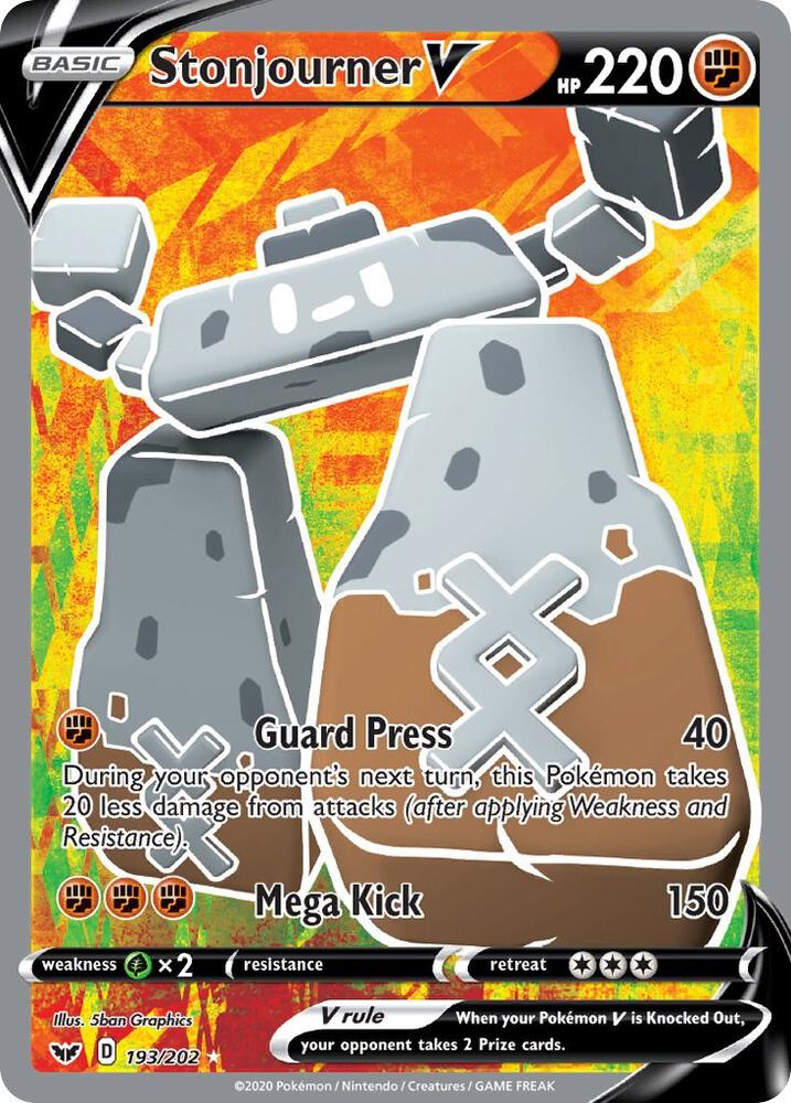 Stonjourner V (Full Art) card image