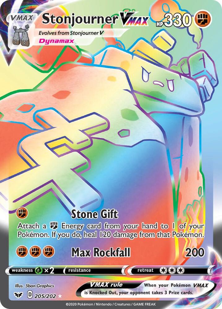 Stonjourner VMAX (Secret) card image