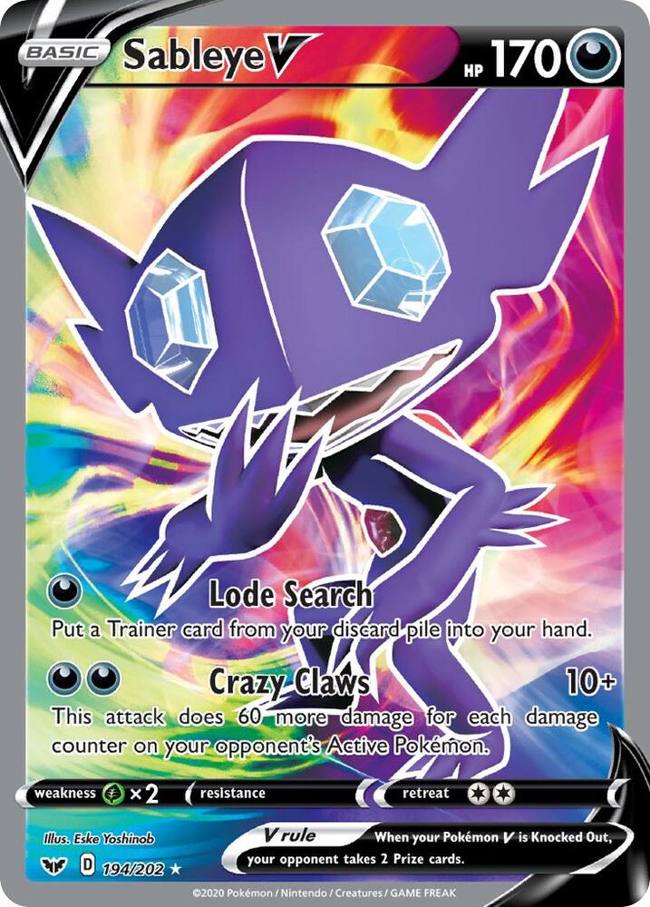 Sableye V (Full Art) card image