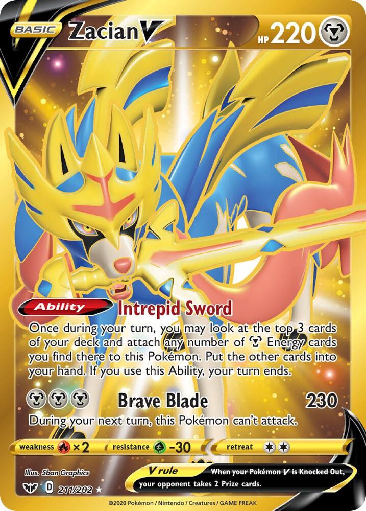 Zacian V (Secret) card image
