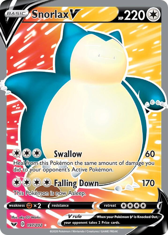 Snorlax V (Full Art) card image