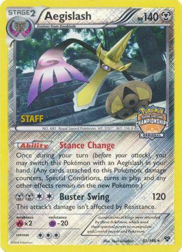 Aegislash - 85/146 (Regional Championships) [Staff] card image