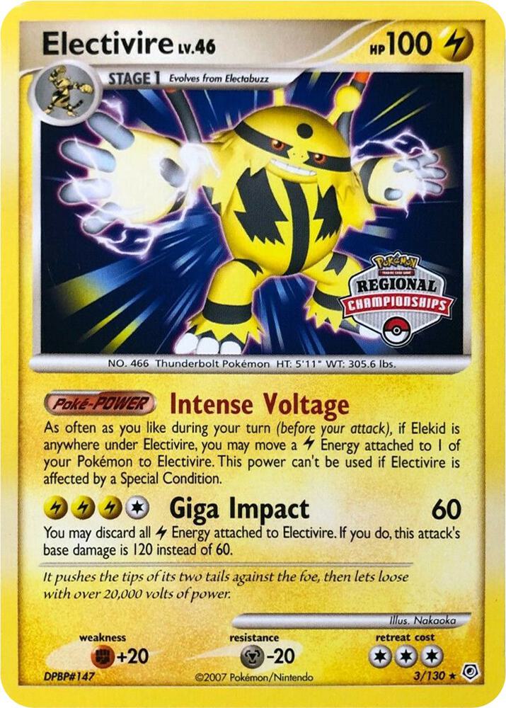 Electivire - 3/130 (Regional Championships) card image