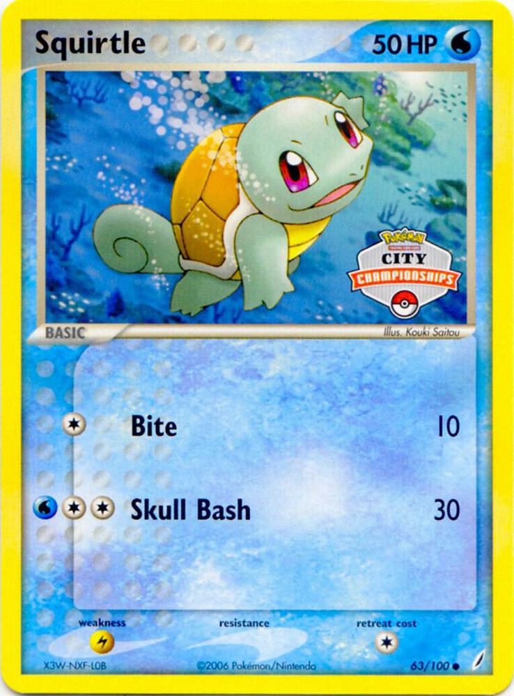 Squirtle - 63/100 (City Championships) card image