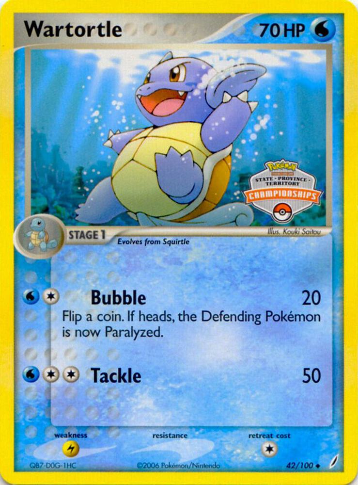 Wartortle - 42/100 (State Championships) card image