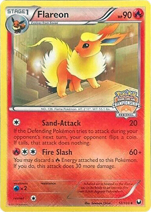 Flareon - 12/108 (Regional Championships) card image